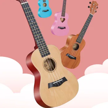 Sėklos tamsiai Profesinės Havajiškų Gitara Medienos 26 Colių Suaugusiųjų Havajiškų Sunku Langelį Violetinė Cavaquinho Muzikos Instrumentas HY50UK